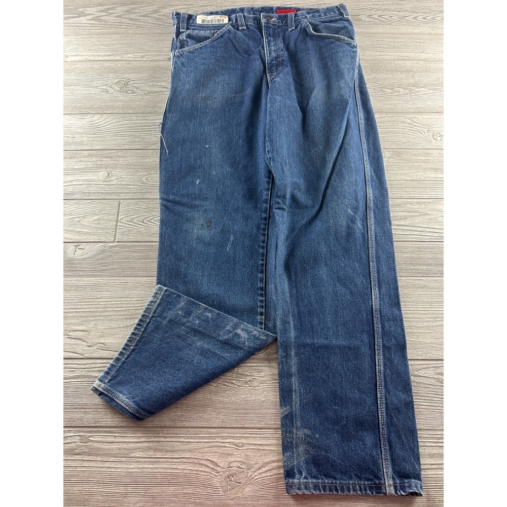 Dickies FR Jeans Mens 34x32 Flame Resistant Workwear Welding HRC2 Denim Blue